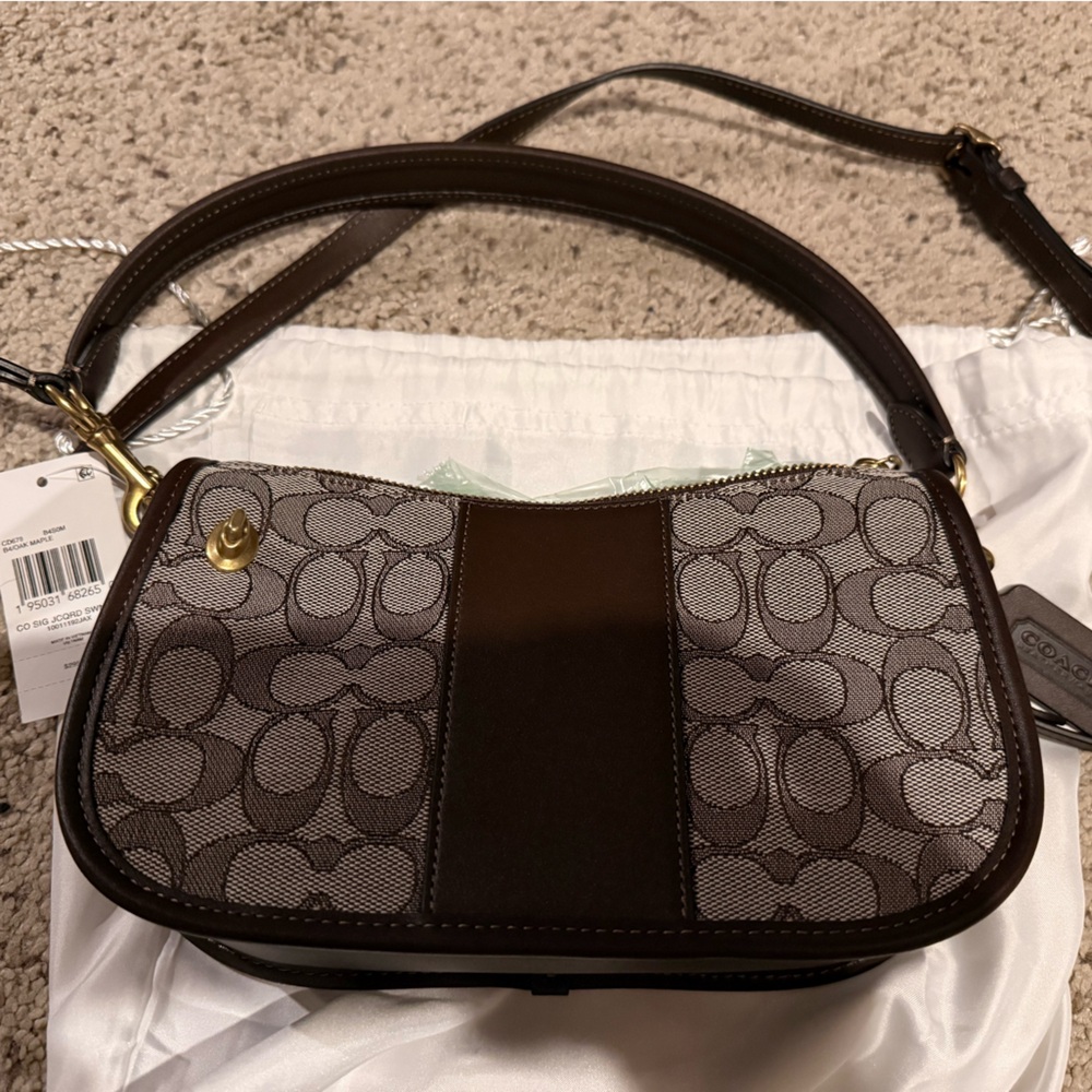 Coach Oak Maple Swinger Bag